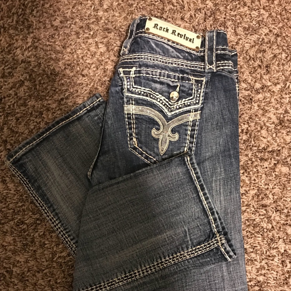Straight leg jeans